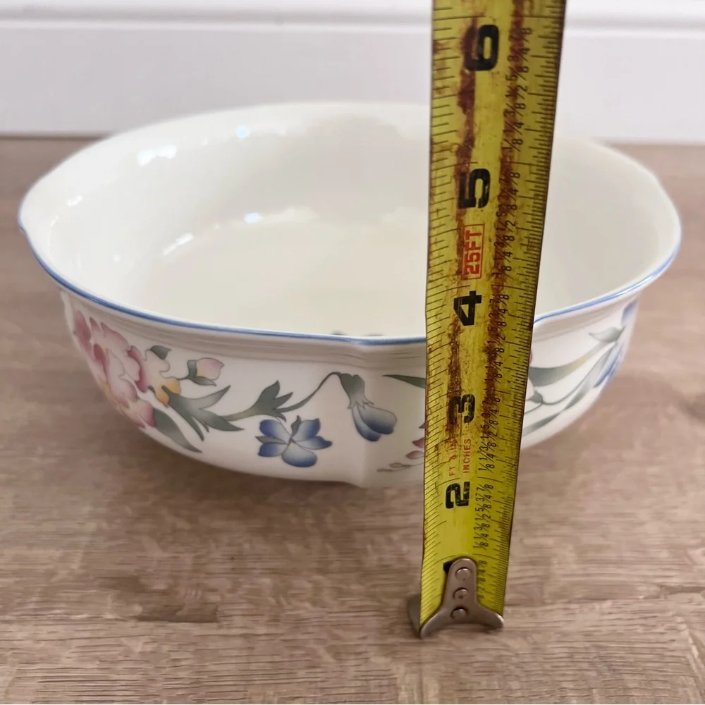 Villeroy & Boch Luxembourg Riviera Porcelain Floral Large Vegetable‎ Bowl 8 1/4”